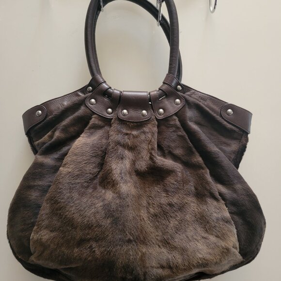 Salvatore Ferragamo Brown Fur Celtico Women's Bag‎  - Mint Condition Authentic - Picture 6 of 13